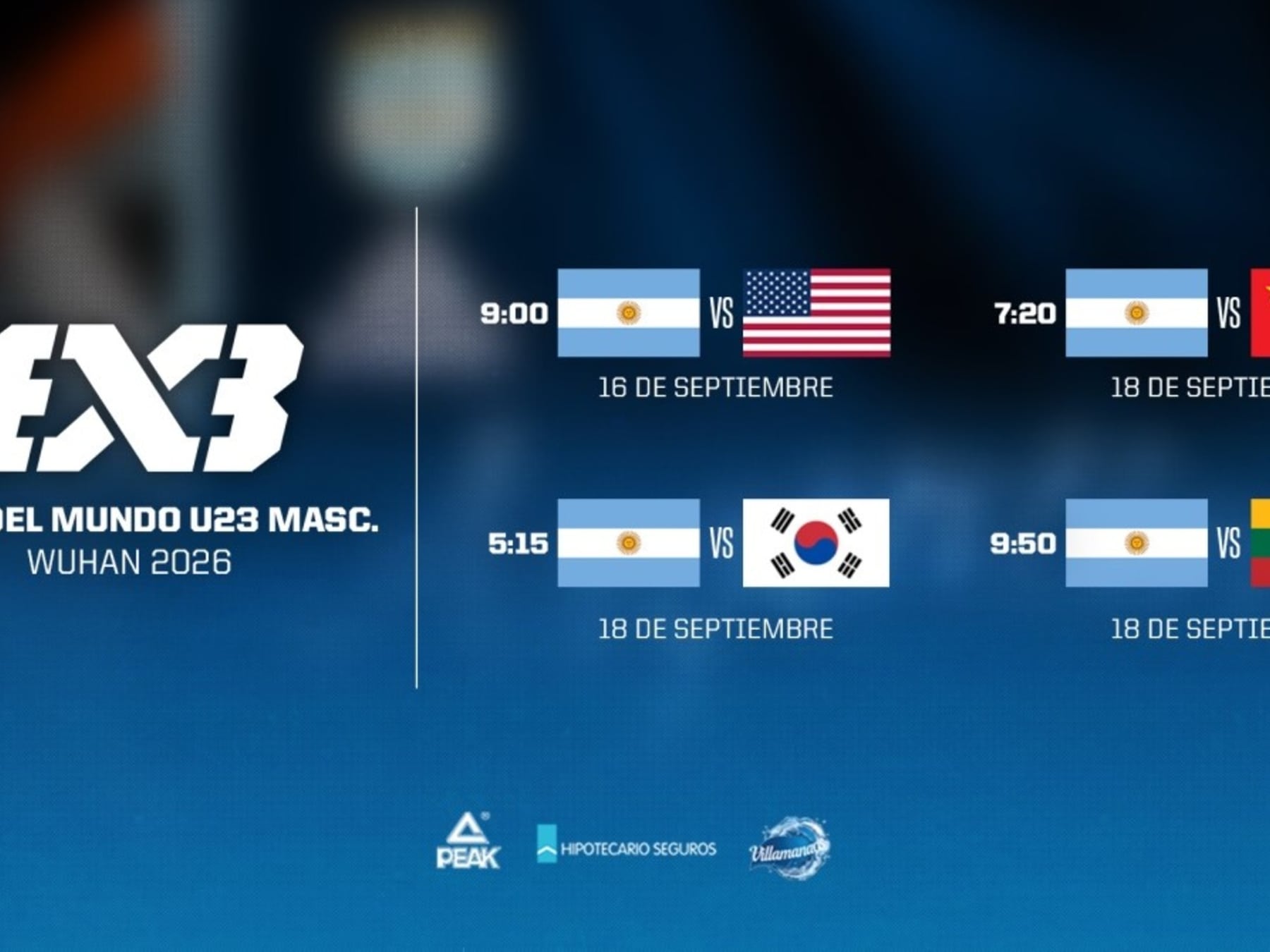 El básquet 3x3 se pone la camiseta y va a Wuhan: Argentina ya tiene grupo, rival y horario para el debut