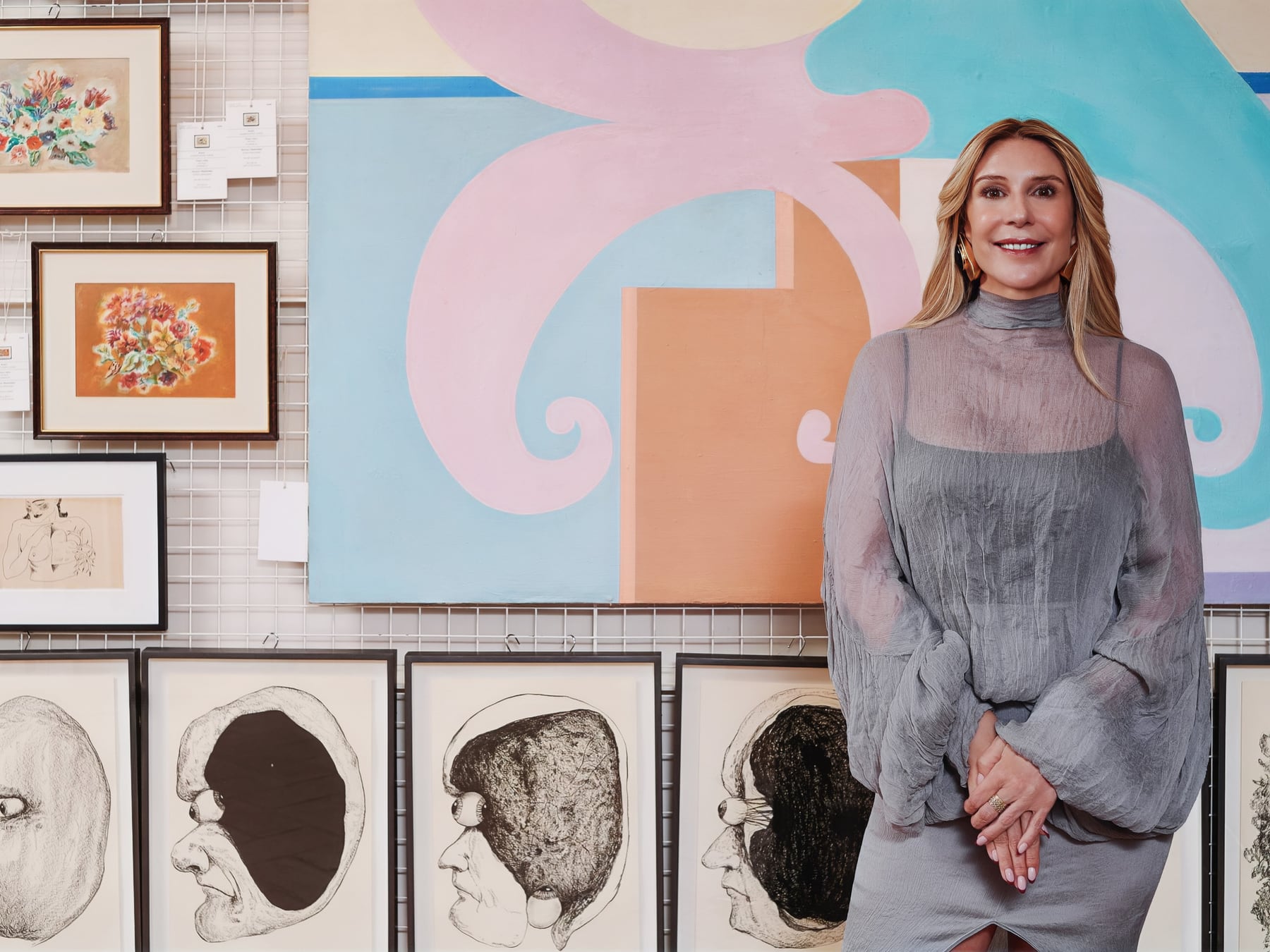 Una mecenas que se anima a mostrar su propio arte: Amalia Amoedo expone en La Boca hasta mediados de octubre