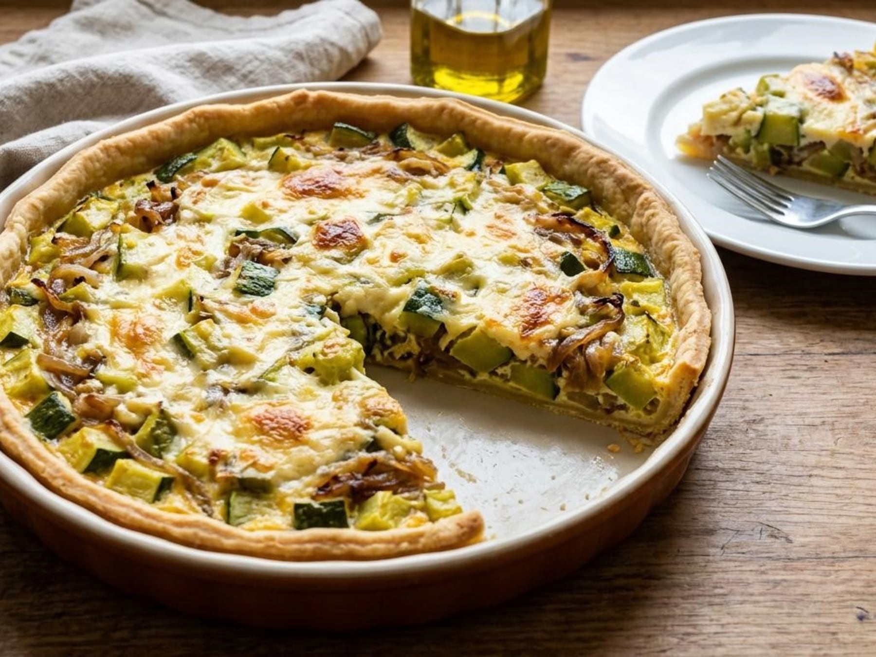 Tarta de zapallitos: claves de cocina para evitar una base pasada por agua