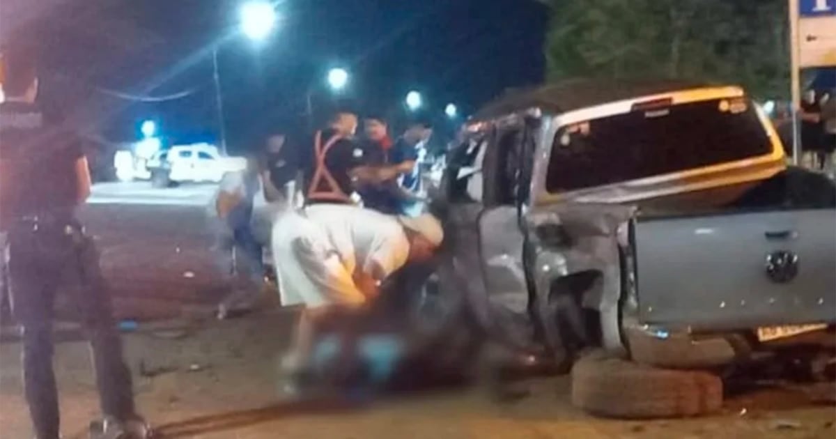 San Vicente: dos muertos y cinco heridos tras un choque frontal entre dos camionetas en la Ruta 14
