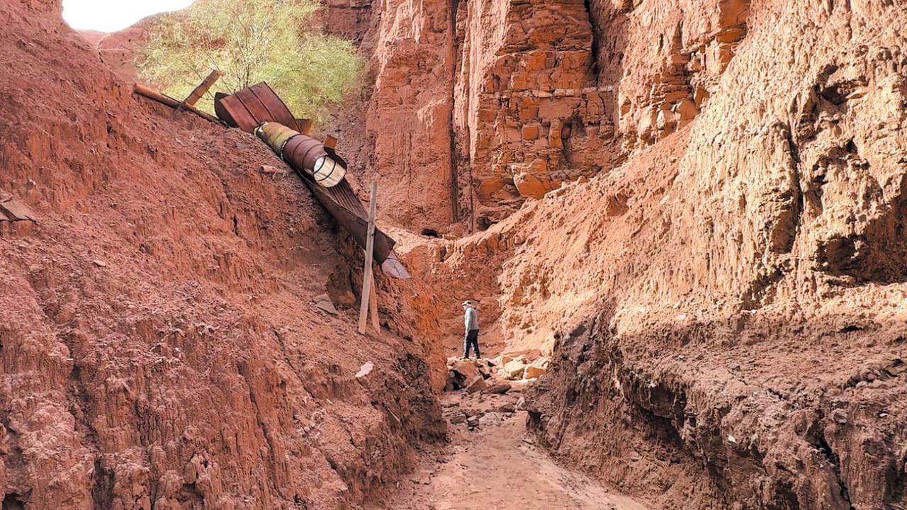 Una travesía por la Precordillera sanjuanina lleva hasta los vestigios del yacimiento conocido como Virginia II