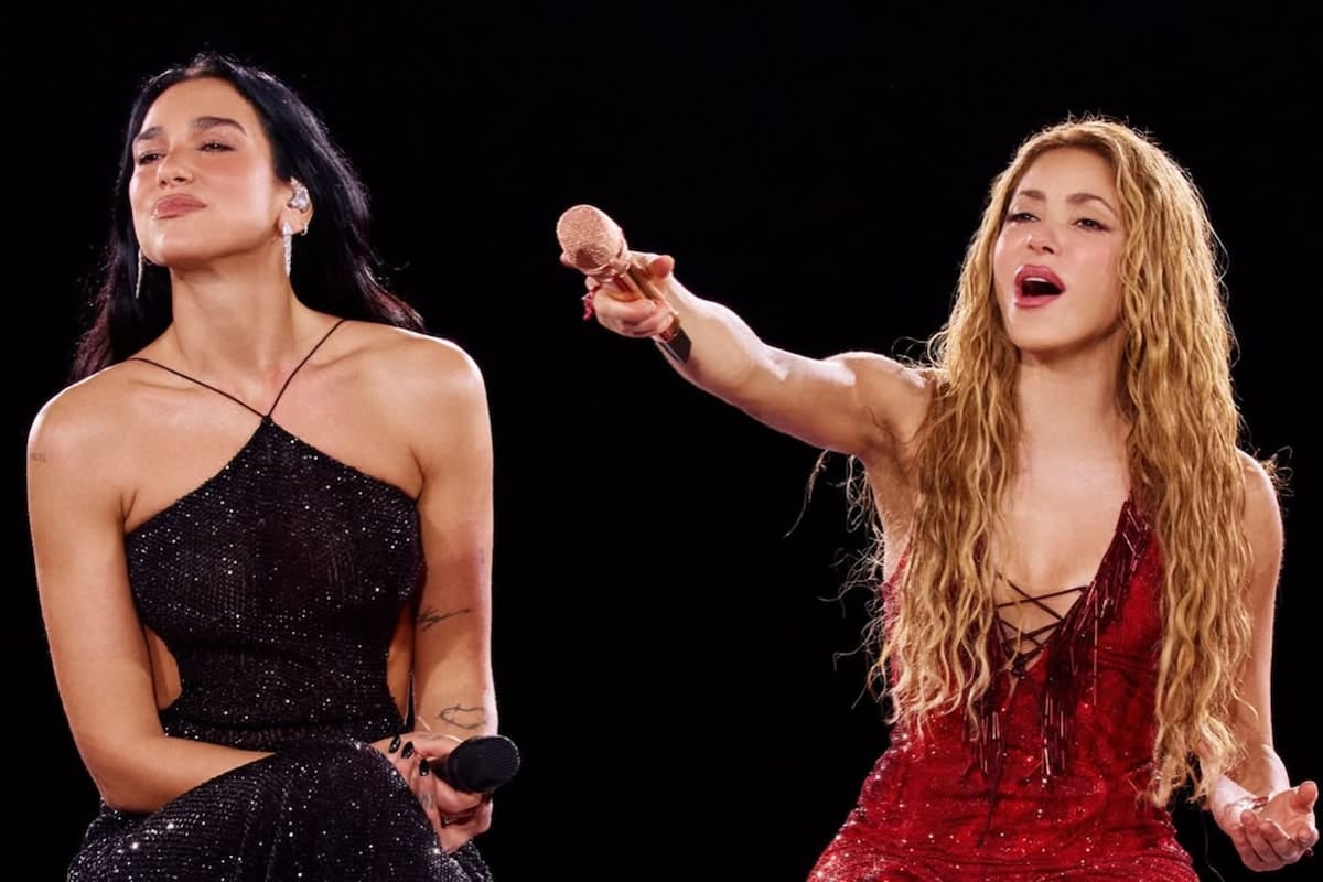 Antología, ovación y abrazo: la noche en la que Shakira y Dua Lipa se encontraron en Madrid