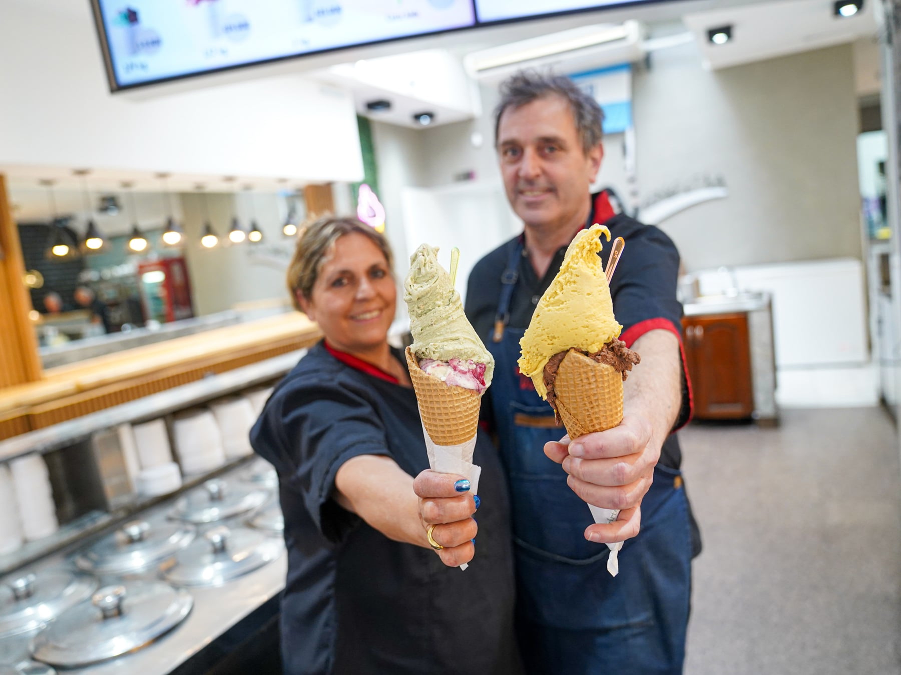A seis décadas del primer cucurucho, Venecia mantiene viva la receta familiar en Villa Devoto