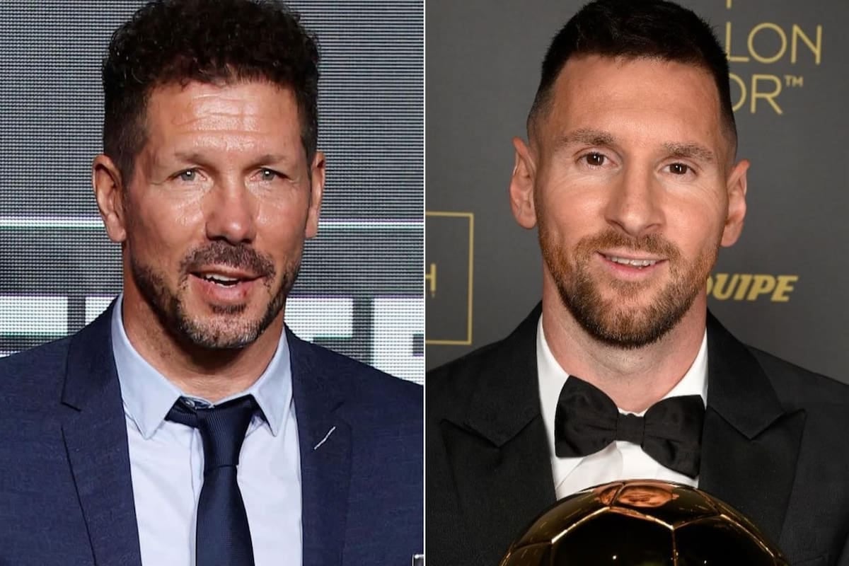 Simeone se rindió ante Messi y se le escapó una emoción que no esperaba